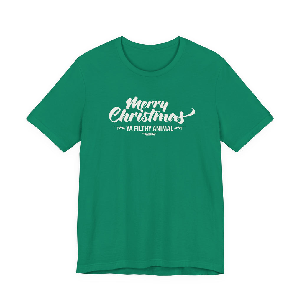 MERRY CHRISTMAS YA FILTHY ANIMAL FUNNY Jersey Short Sleeve T Shirt
