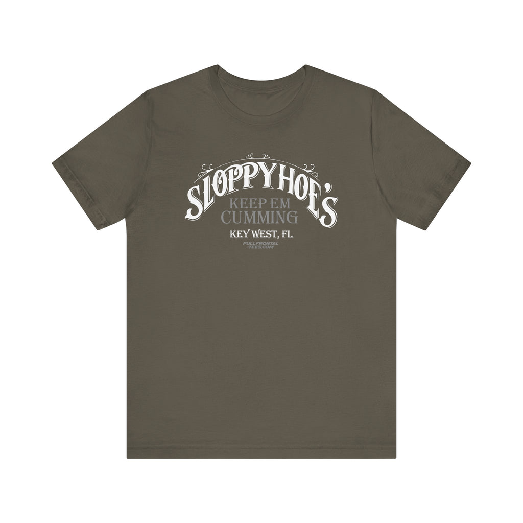 SLOPPY HOES Keep Em Cumming KEY WEST Jersey Short Sleeve T Shirt