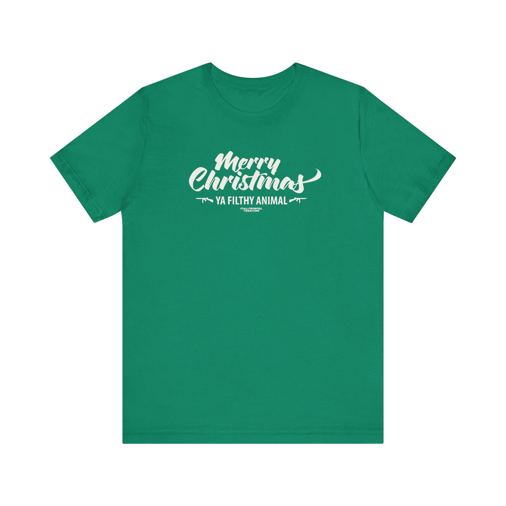 MERRY CHRISTMAS YA FILTHY ANIMAL FUNNY Jersey Short Sleeve T Shirt