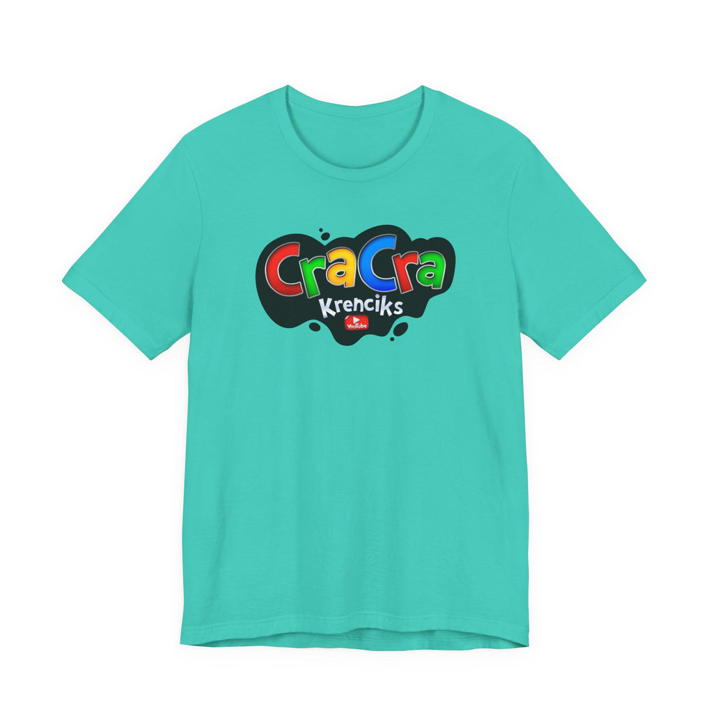 Cra Cra Krencik's YouTube Super Video Game logo T-Shirt Fun Colorful Retro Merch