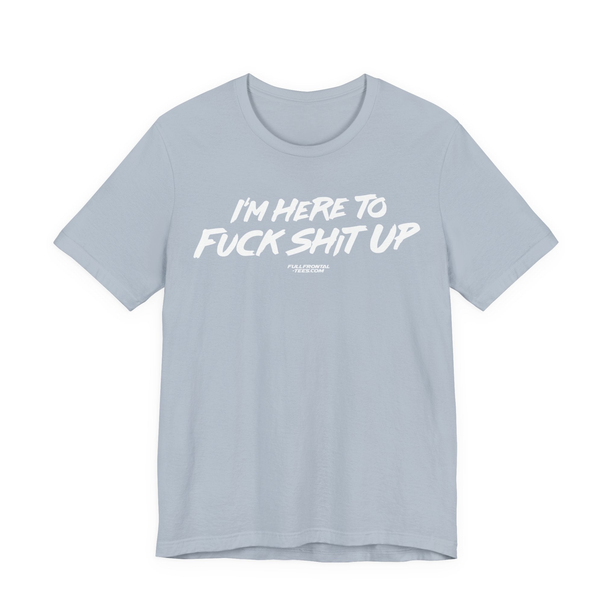 I'm Here to Fuck Shit Up Funny Jersey Short Sleeve T Shirt