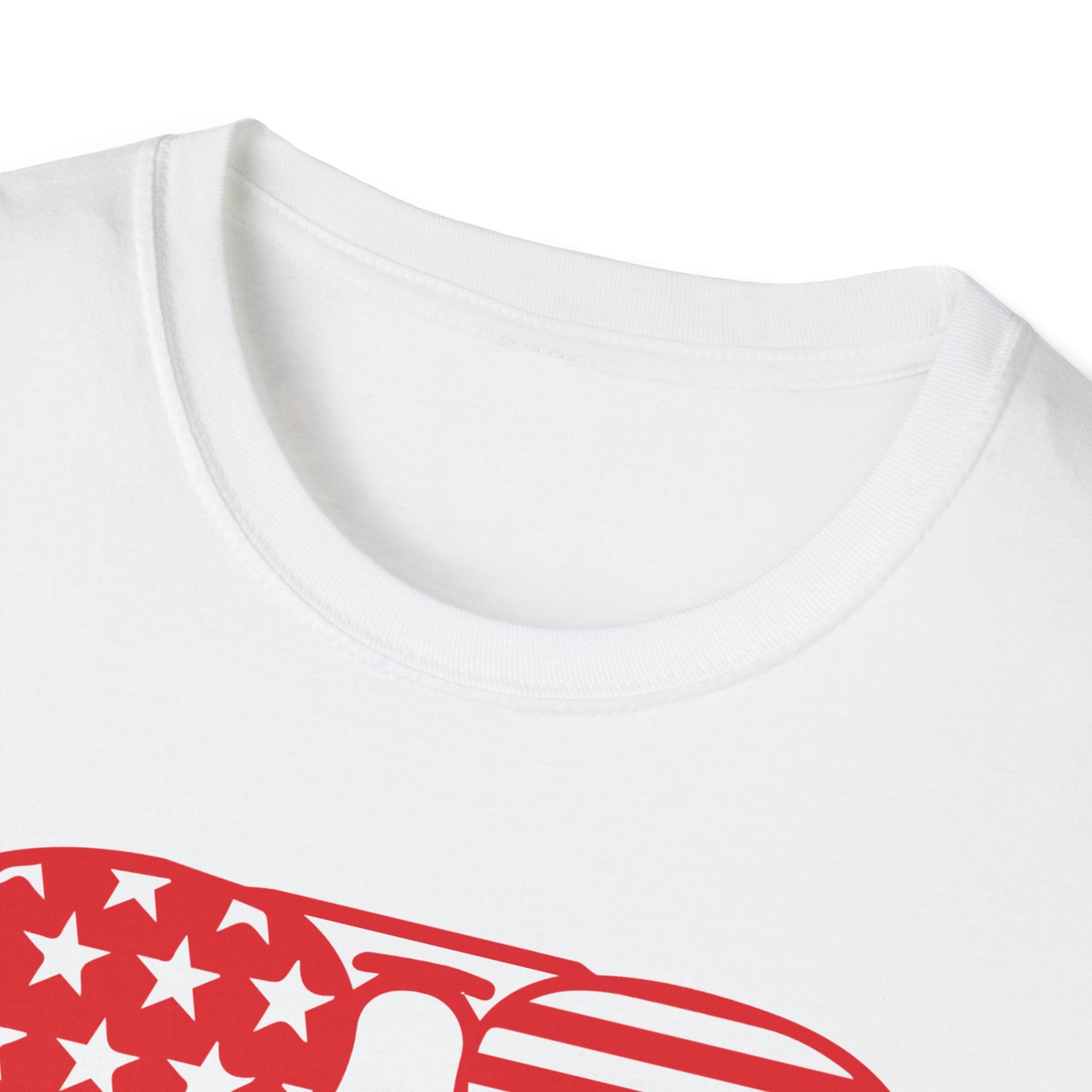 MERICA the Bearded Sunglasses PROUD American USA 4th July Patriotic Unisex Softstyle T-Shirt