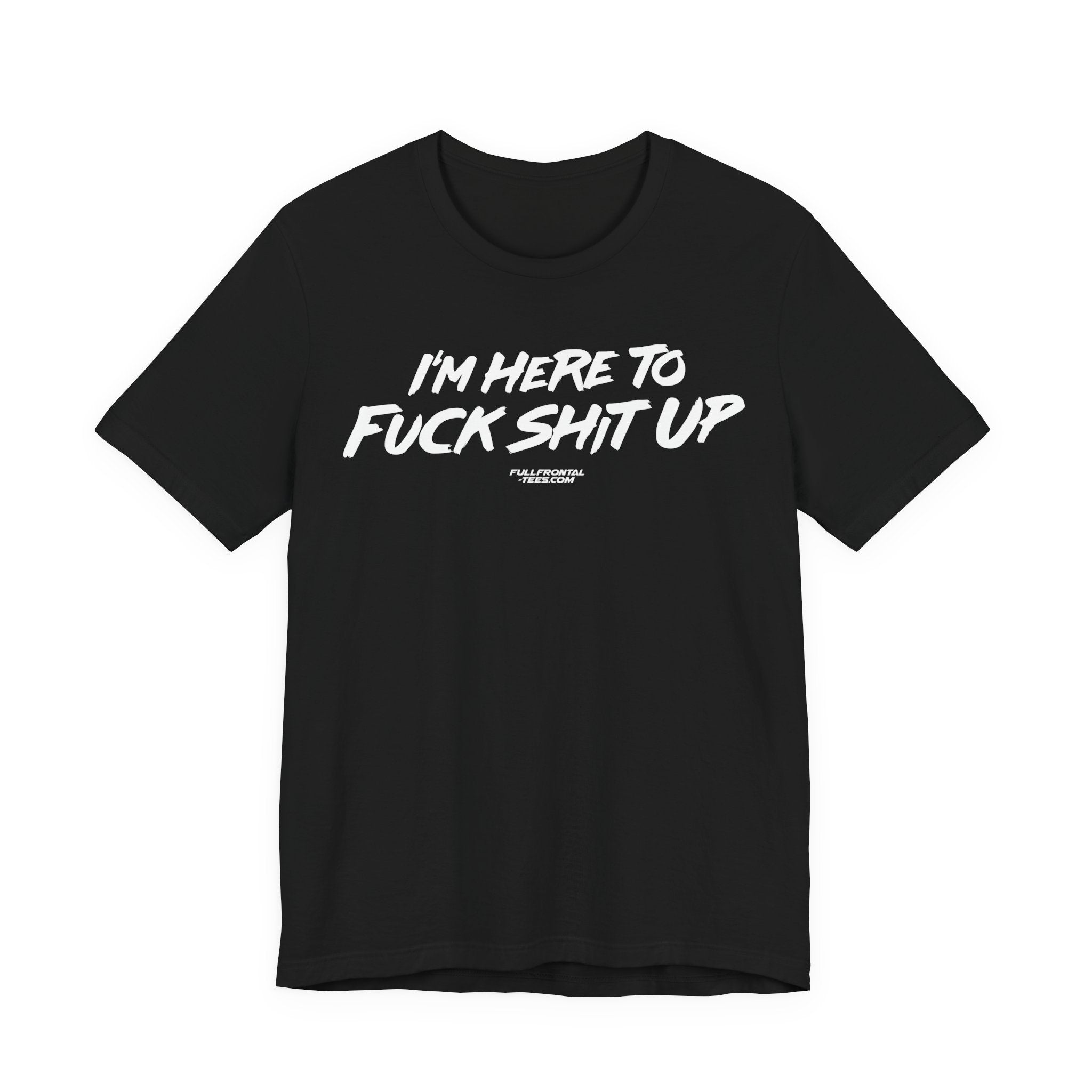 I'm Here to Fuck Shit Up Funny Jersey Short Sleeve T Shirt