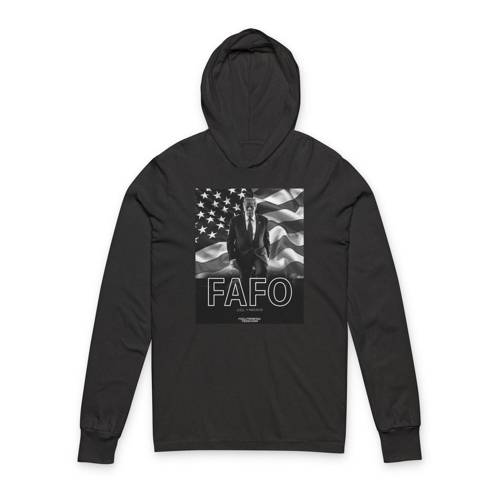 FAFO TRUMP MAGA American Flag Hoodie Tee Political Graphic Long Sleeve Hooded Shirt