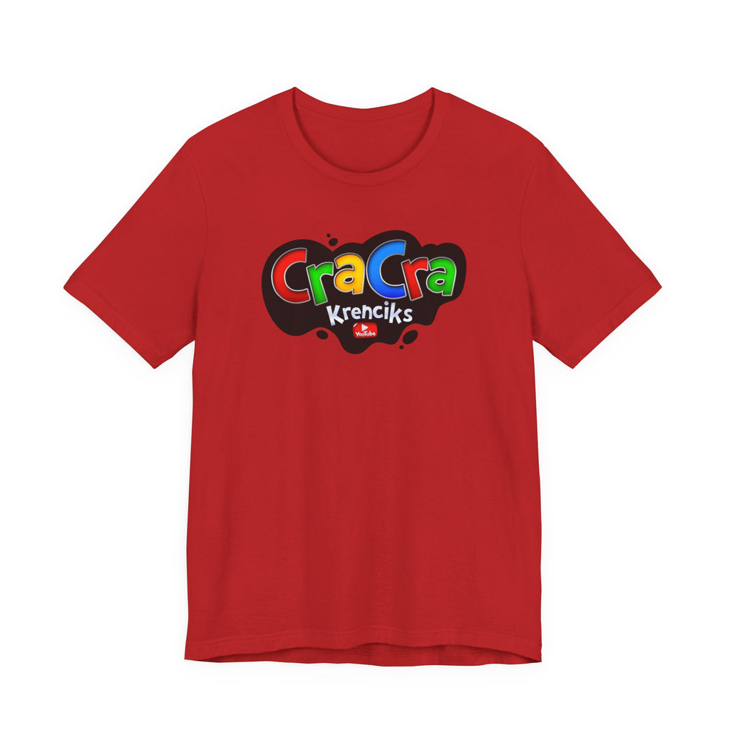 Cra Cra Krencik's YouTube Super Video Game logo T-Shirt Fun Colorful Retro Merch