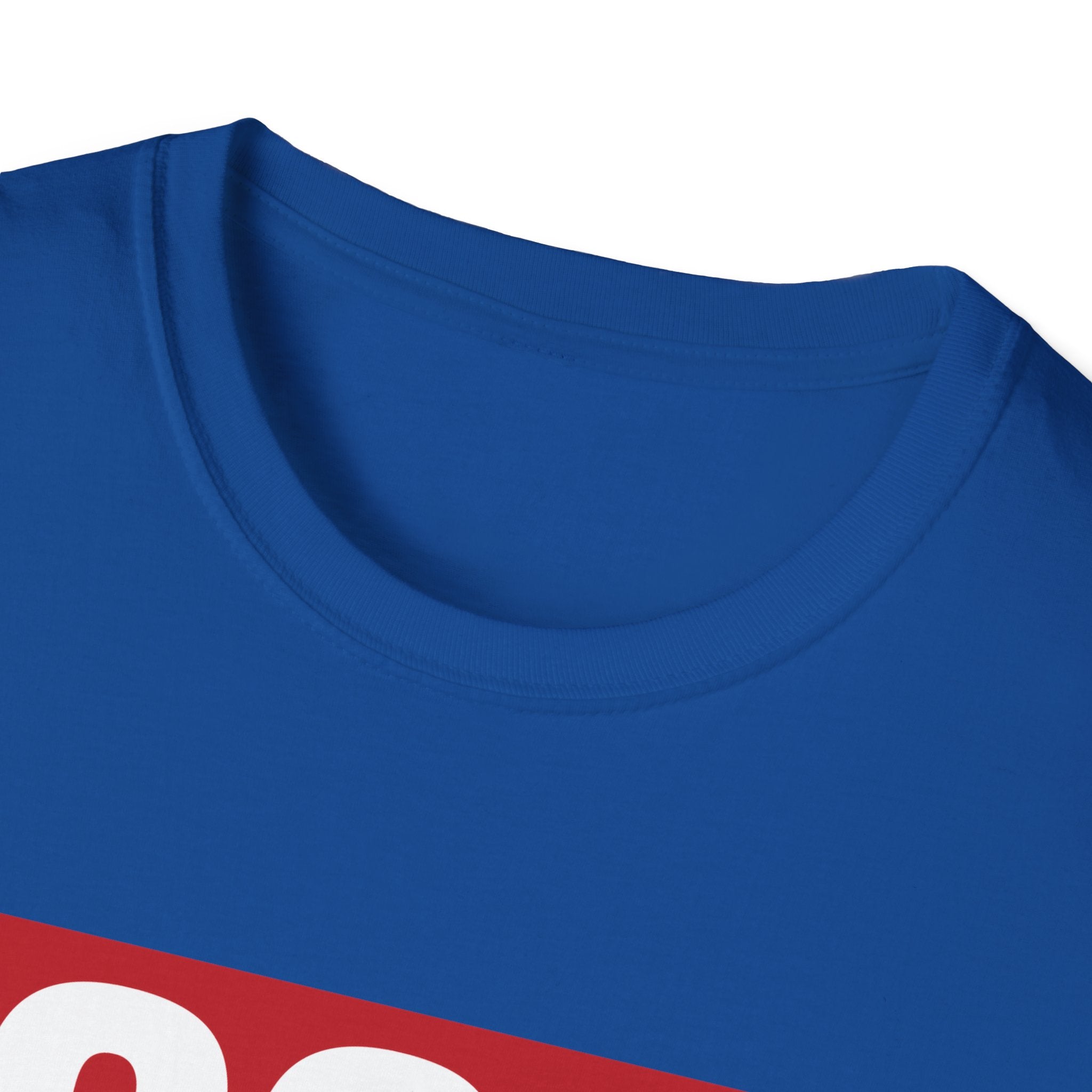 100% AMERICAN USA 4th July Patriotic Party Fun Unisex Softstyle T-Shirt