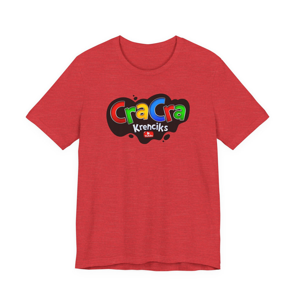Cra Cra Krencik's YouTube Super Video Game logo T-Shirt Fun Colorful Retro Merch