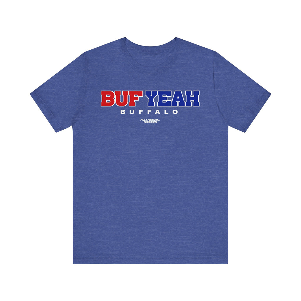 BUF YEAH Buffalo New York Football Jersey Short Sleeve T Shirt