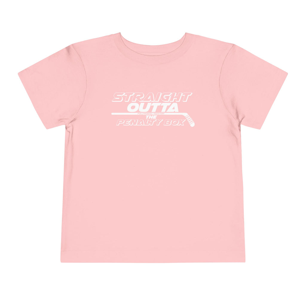 Straight Outta the Penalty Box Toddler Funny Hockey Tee Short Sleeve Shirt