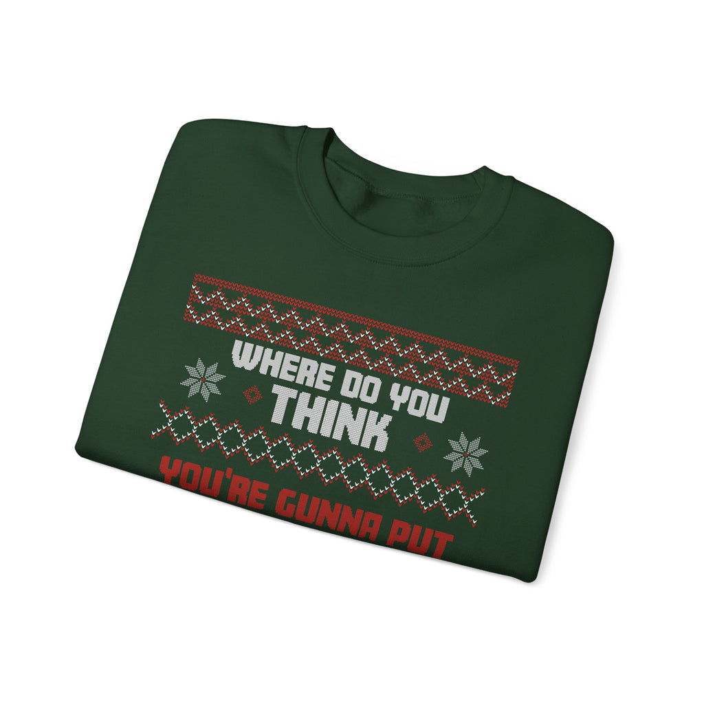 National Lampoon's Christmas Vacation Funny Couples Ugly Sweater Tree That Big Bend Over Show Holiday Unisex Heavy Blend Crewneck Sweatshirt