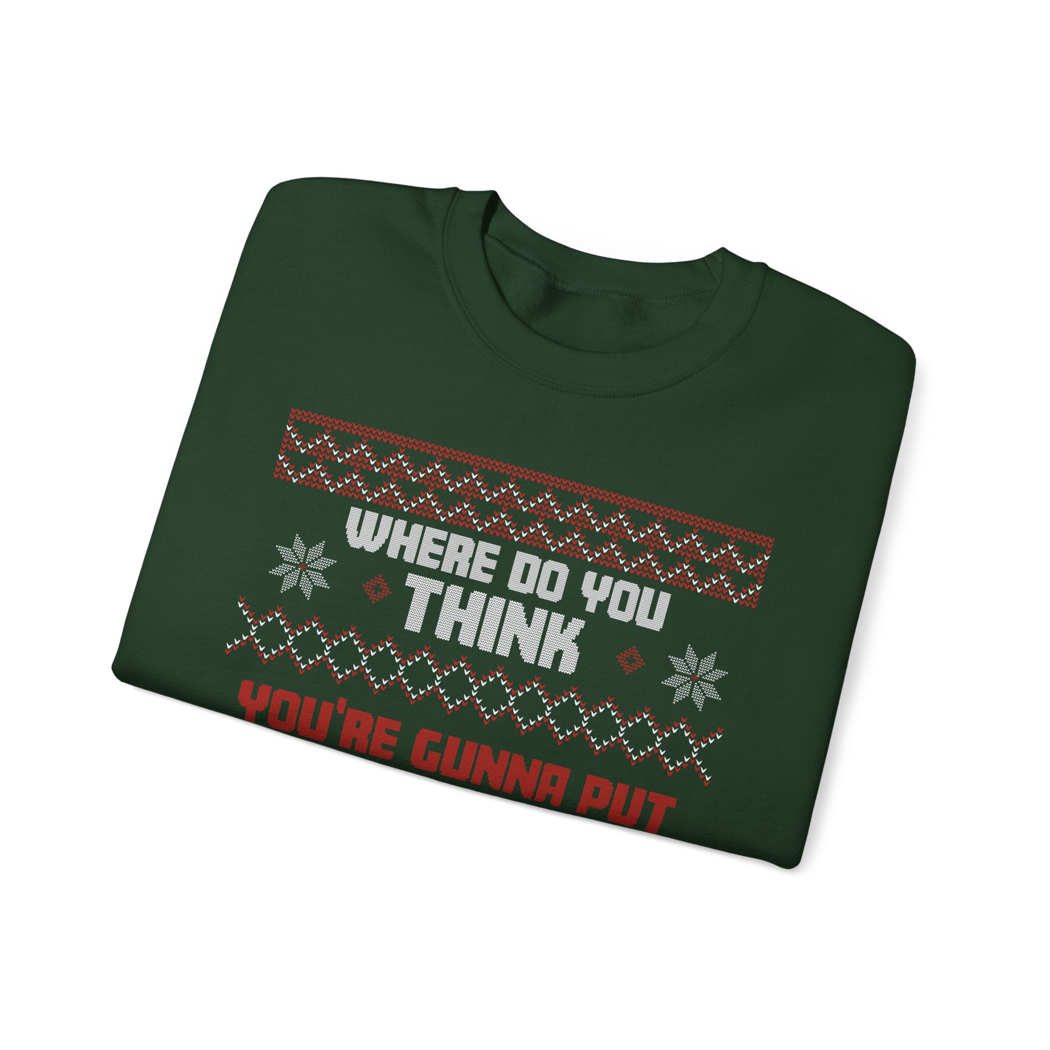 National Lampoon's Christmas Vacation Funny Couples Ugly Sweater Tree That Big Bend Over Show Holiday Unisex Heavy Blend Crewneck Sweatshirt