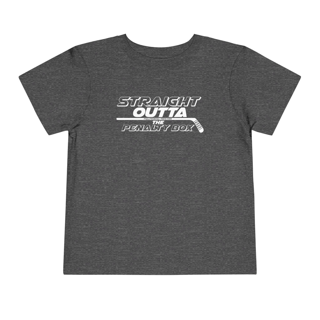 Straight Outta the Penalty Box Toddler Funny Hockey Tee Short Sleeve Shirt