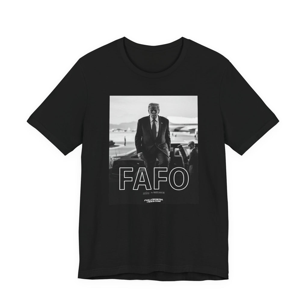 FAFO TRUMP Fuck Around Find Out Funny T-Shirt Short Sleeve Dirty Fathers Day Gift