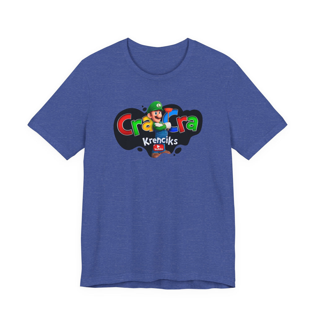 Cra Cra Krencik's Super Retro Gamer Luigi Movie Tee YouTube Merch Special Edition