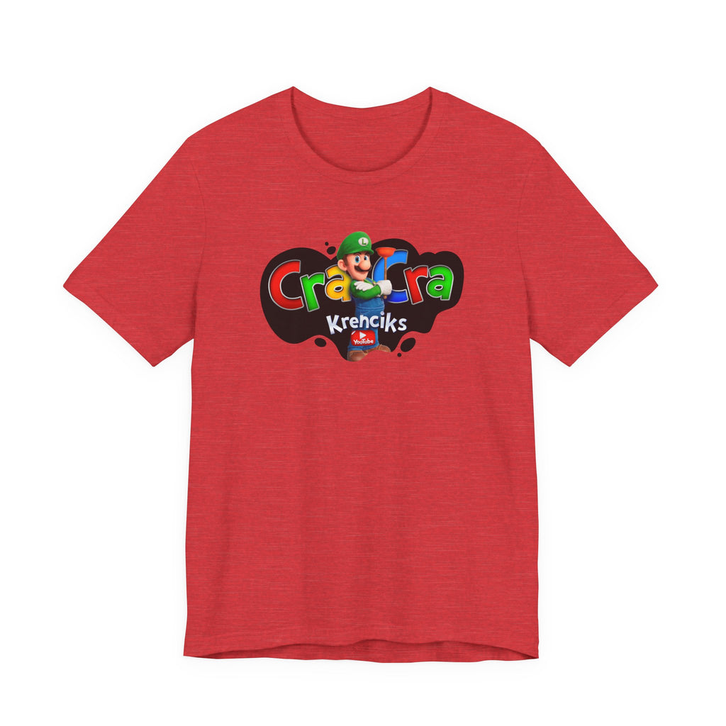 Cra Cra Krencik's Super Retro Gamer Luigi Movie Tee YouTube Merch Special Edition