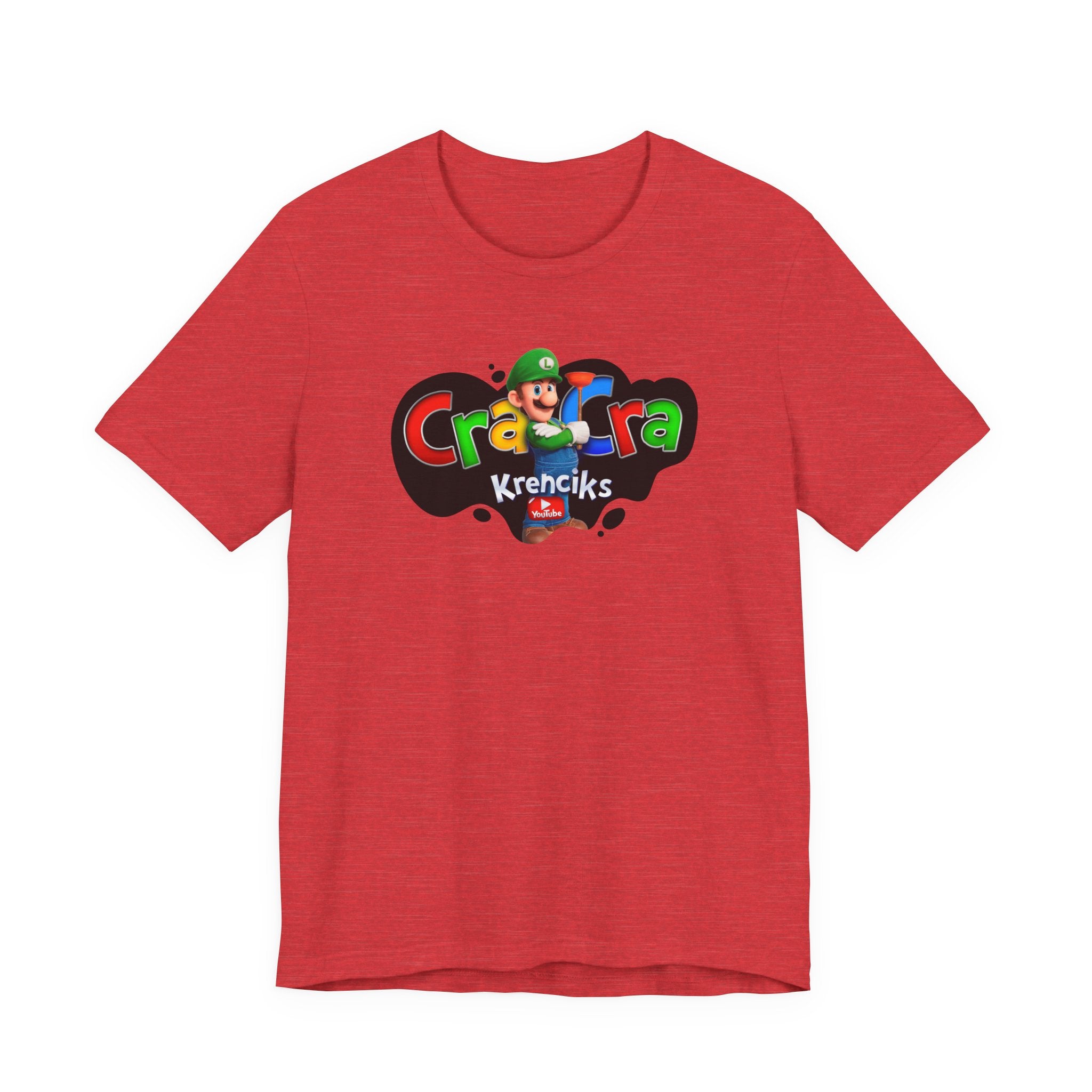 Cra Cra Krencik's Super Retro Gamer Luigi Movie Tee YouTube Merch Special Edition