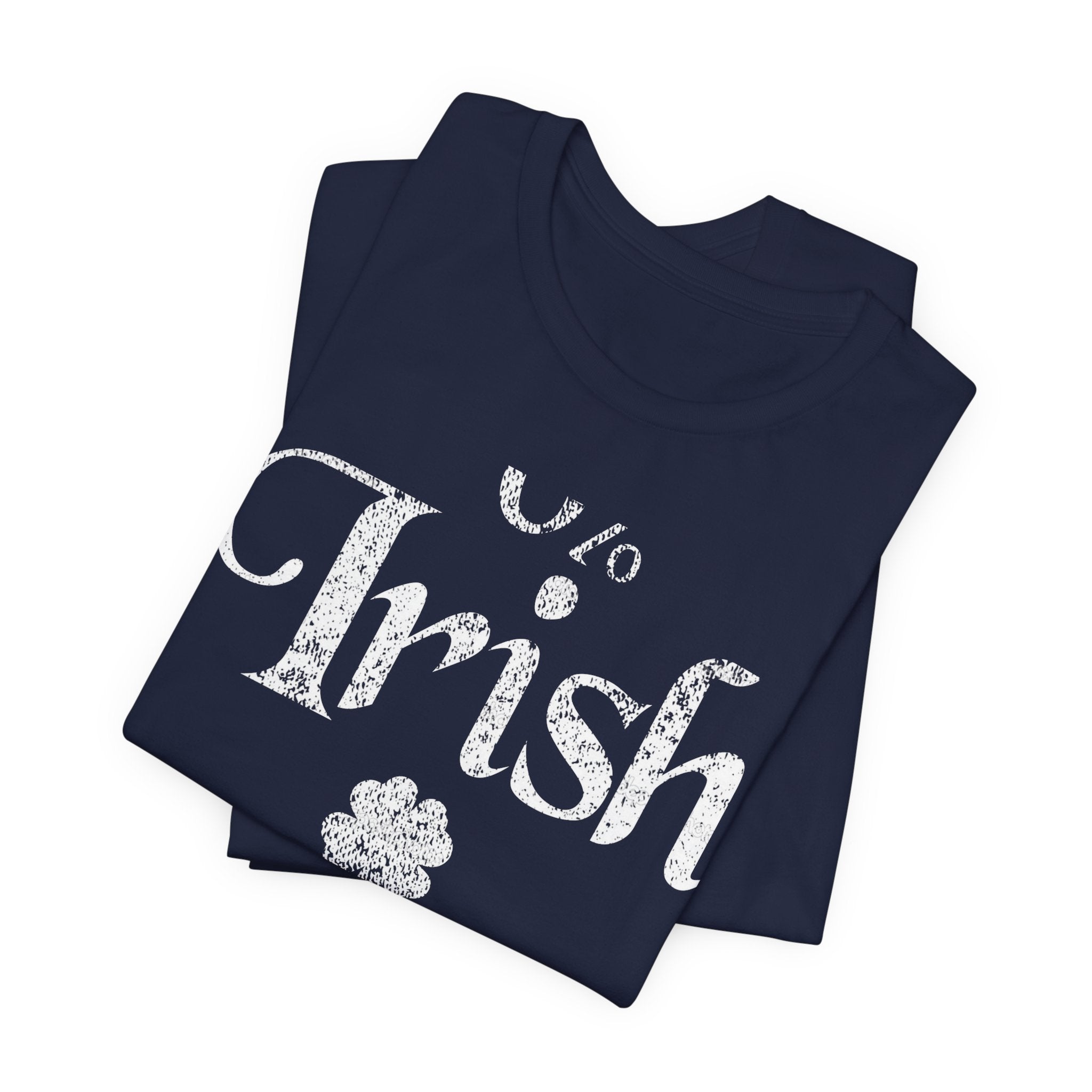 0% Irish Shamrock Funny St Patricks Day Unisex Short Sleeve T-Shirt