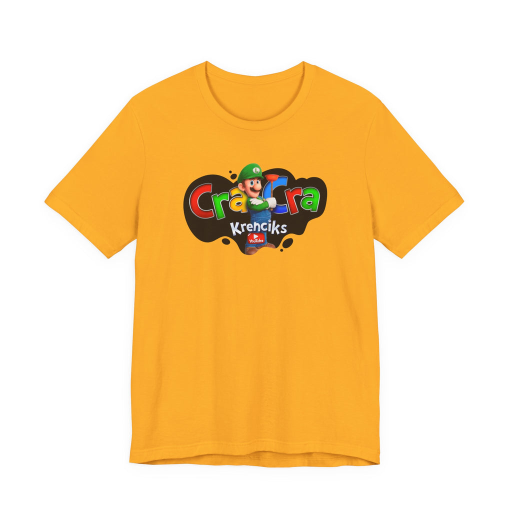 Cra Cra Krencik's Super Retro Gamer Luigi Movie Tee YouTube Merch Special Edition