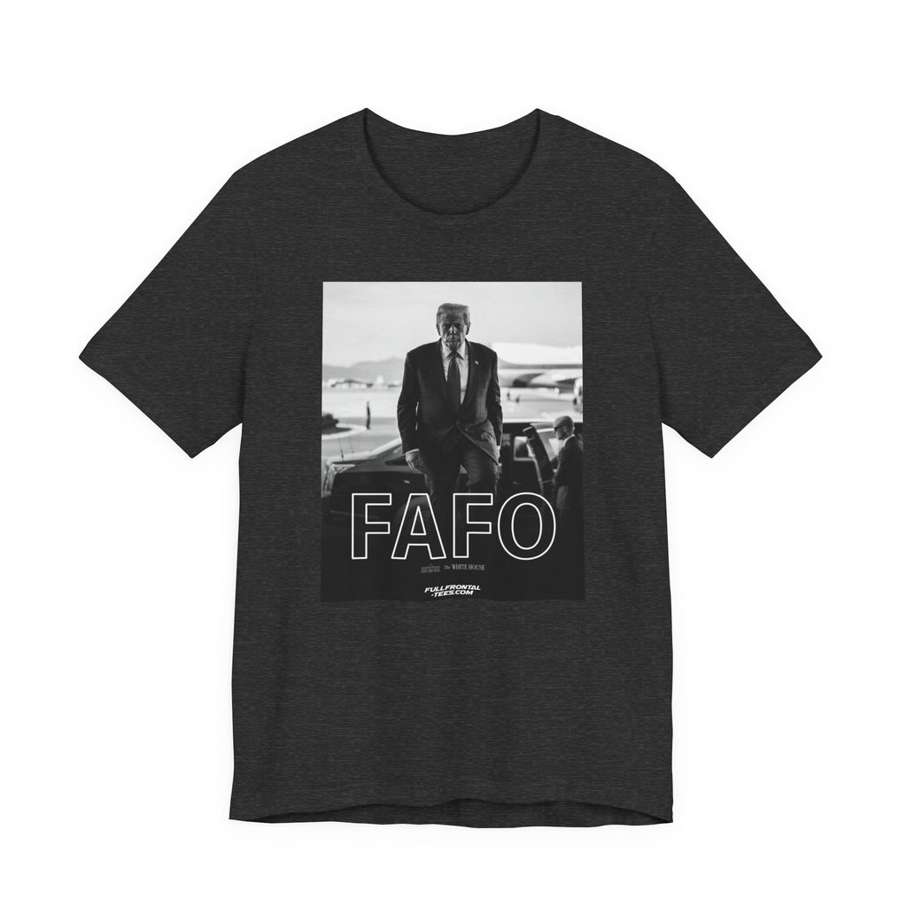FAFO TRUMP Fuck Around Find Out Funny T-Shirt Short Sleeve Dirty Fathers Day Gift