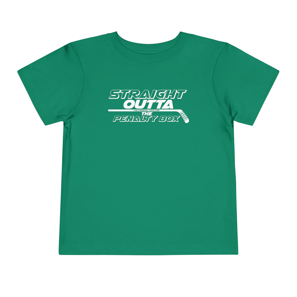 Straight Outta the Penalty Box Toddler Funny Hockey Tee Short Sleeve Shirt