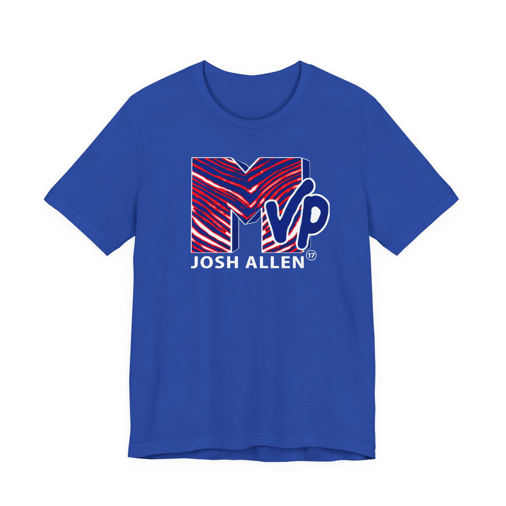 MVP Josh Allen MTV Buffalo Funny Mafia T-Shirt Sports Humor Buffalo Bills Fan Tee