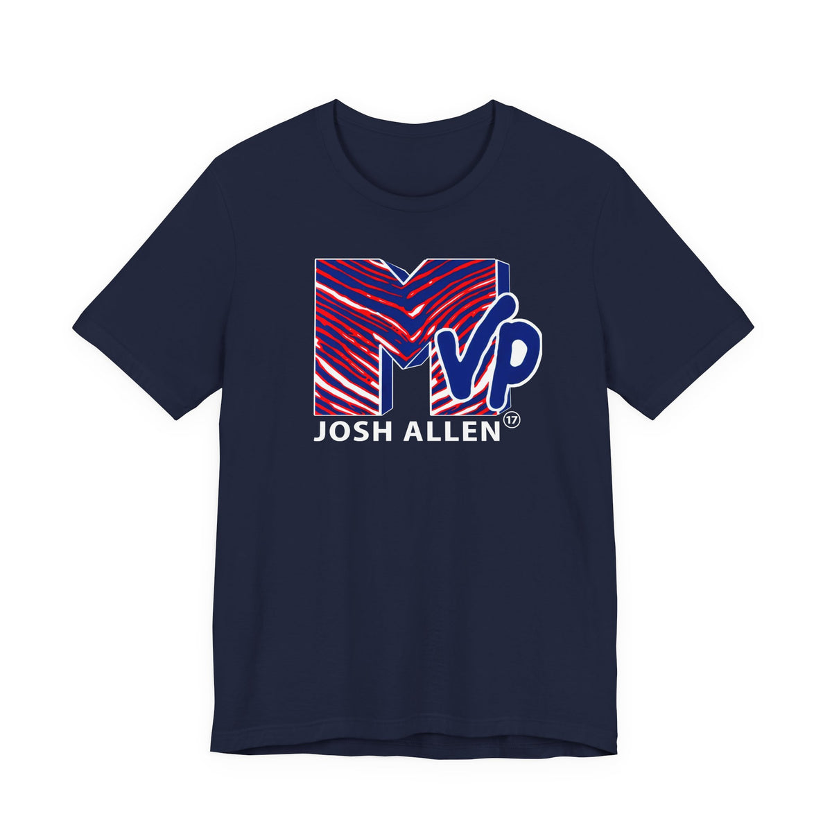 MVP Josh Allen MTV Buffalo Funny Mafia T-Shirt Sports Humor Buffalo Bills Fan Tee