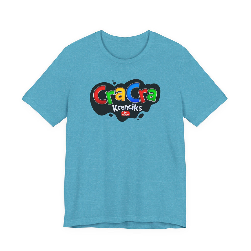 Cra Cra Krencik's YouTube Super Video Game logo T-Shirt Fun Colorful Retro Merch
