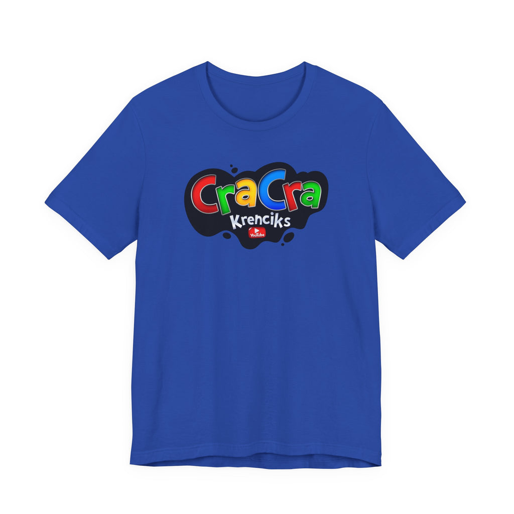 Cra Cra Krencik's YouTube Super Video Game logo T-Shirt Fun Colorful Retro Merch