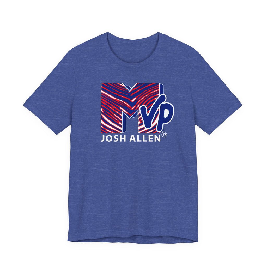 MVP Josh Allen MTV Buffalo Funny Mafia T-Shirt Sports Humor Buffalo Bills Fan Tee