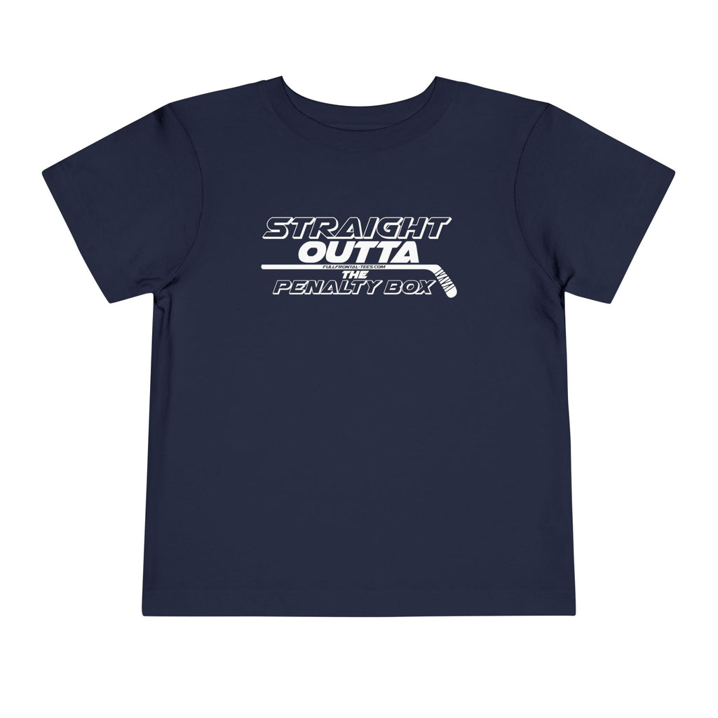 Straight Outta the Penalty Box Toddler Funny Hockey Tee Short Sleeve Shirt