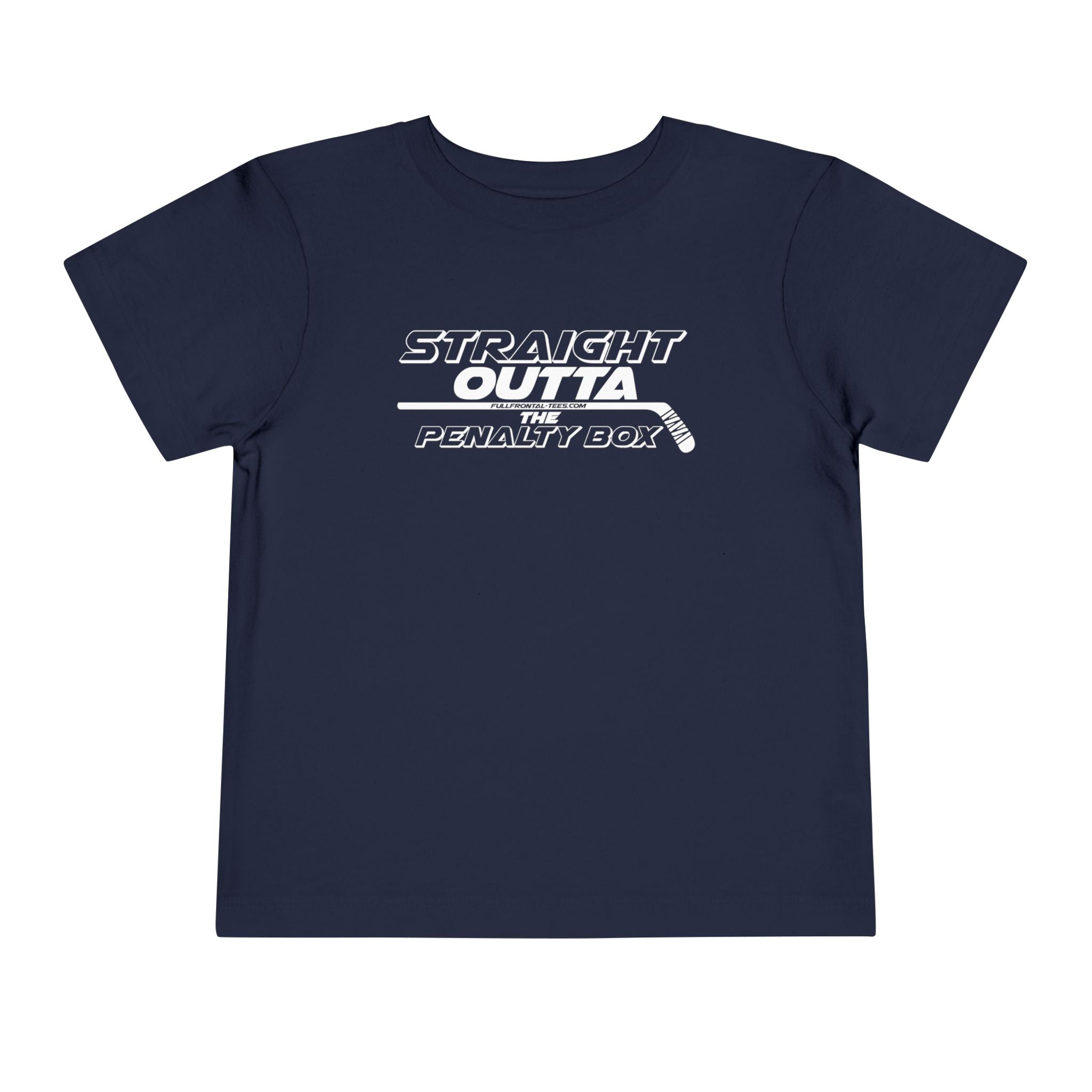 Straight Outta the Penalty Box Toddler Funny Hockey Tee Short Sleeve Shirt
