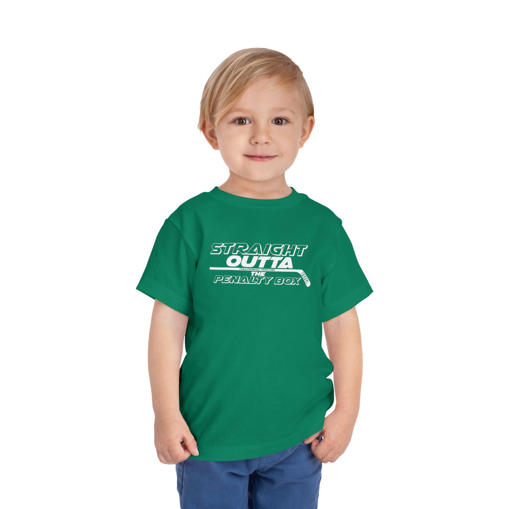 Straight Outta the Penalty Box Toddler Funny Hockey Tee Short Sleeve Shirt