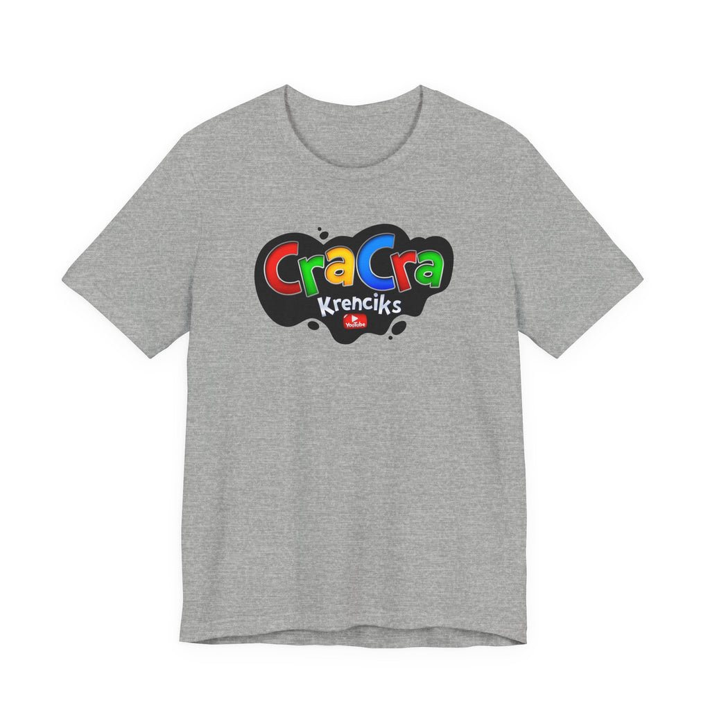 Cra Cra Krencik's YouTube Super Video Game logo T-Shirt Fun Colorful Retro Merch