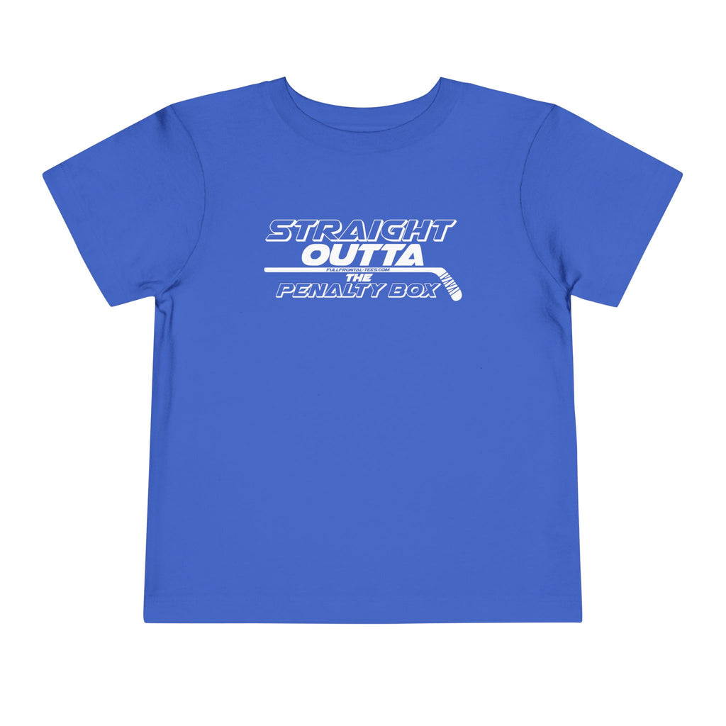Straight Outta the Penalty Box Toddler Funny Hockey Tee Short Sleeve Shirt