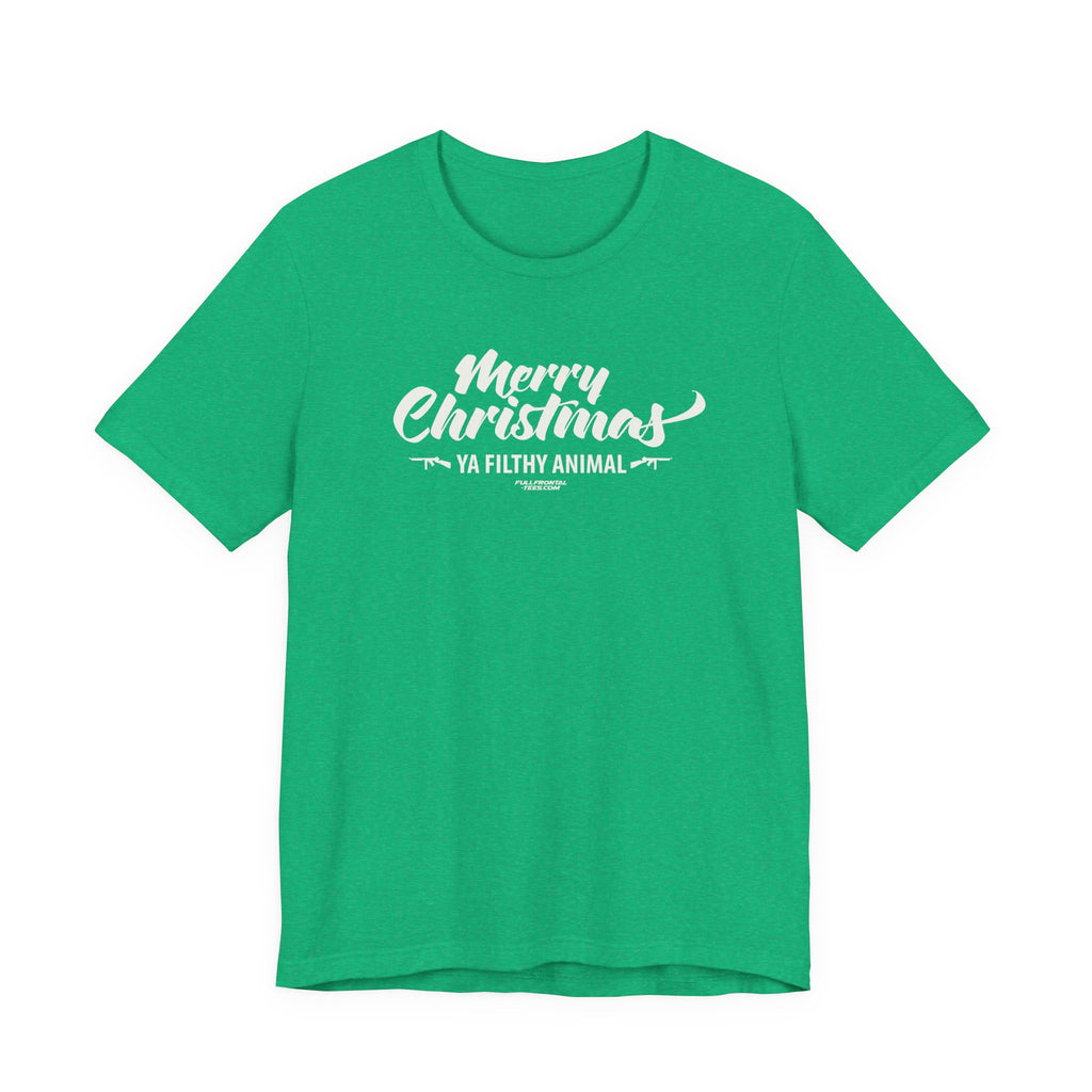 MERRY CHRISTMAS YA FILTHY ANIMAL FUNNY Jersey Short Sleeve T Shirt