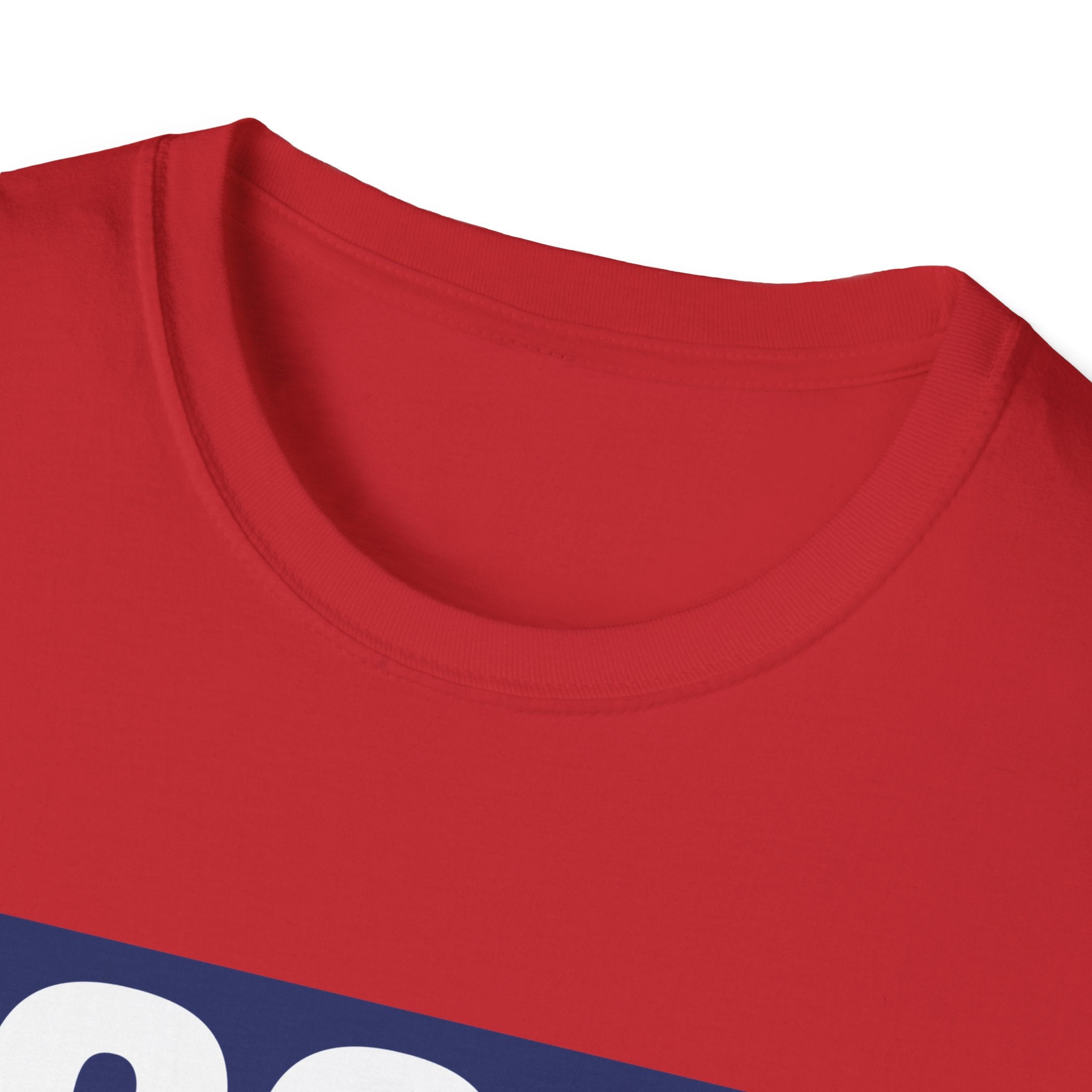 100% AMERICAN USA 4th July Patriotic Party Fun Unisex Softstyle T-Shirt