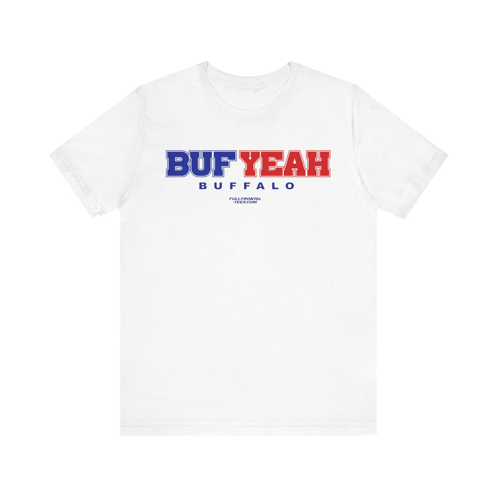 BUF YEAH Buffalo New York Football Jersey Short Sleeve T Shirt