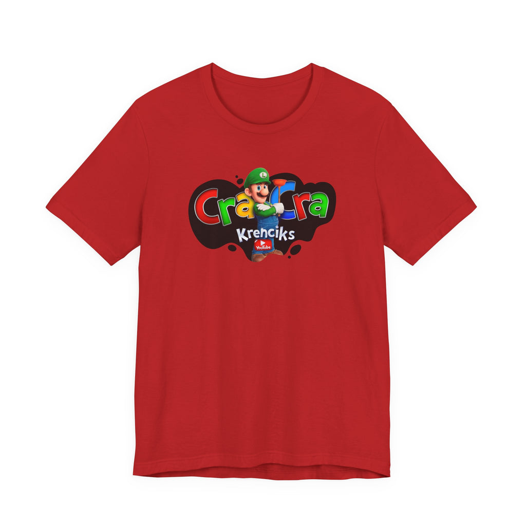 Cra Cra Krencik's Super Retro Gamer Luigi Movie Tee YouTube Merch Special Edition