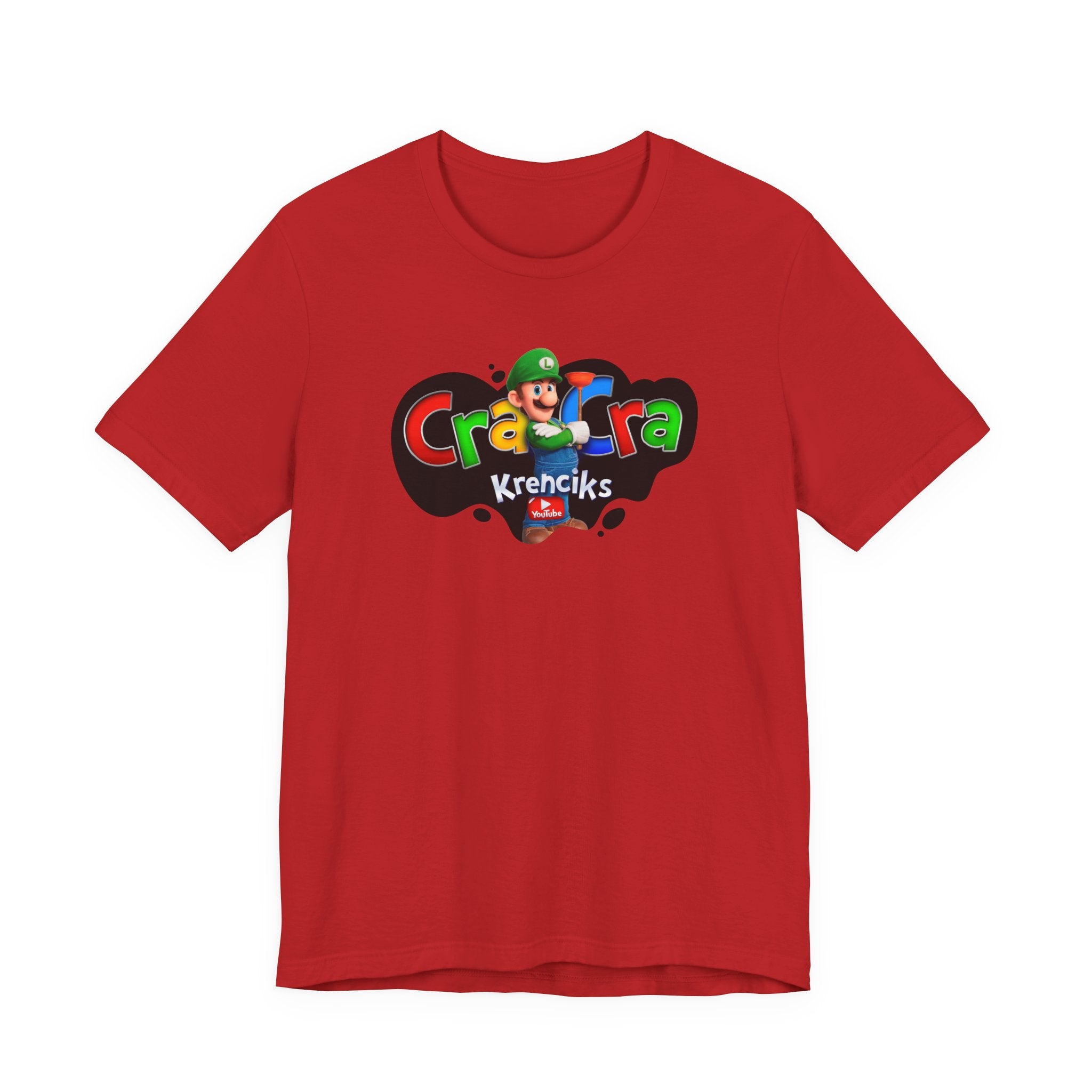 Cra Cra Krencik's Super Retro Gamer Luigi Movie Tee YouTube Merch Special Edition