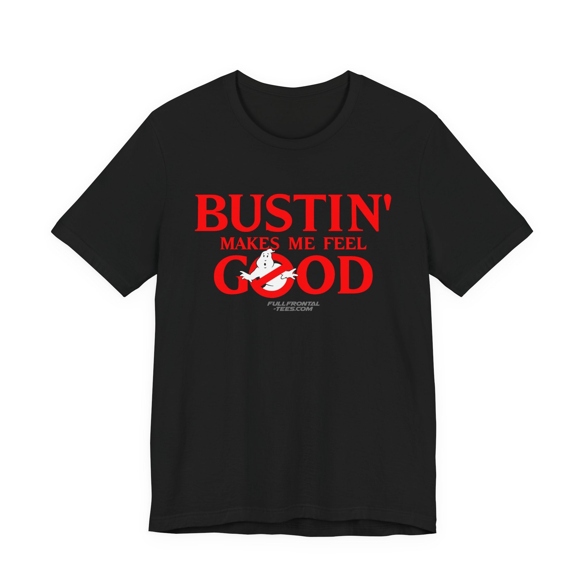 BUSTIN' MAKES ME FEEL GOOD GHOST BUSTERS Costume Funny Halloween Couples Unisex Jersey Short Sleeve Tee