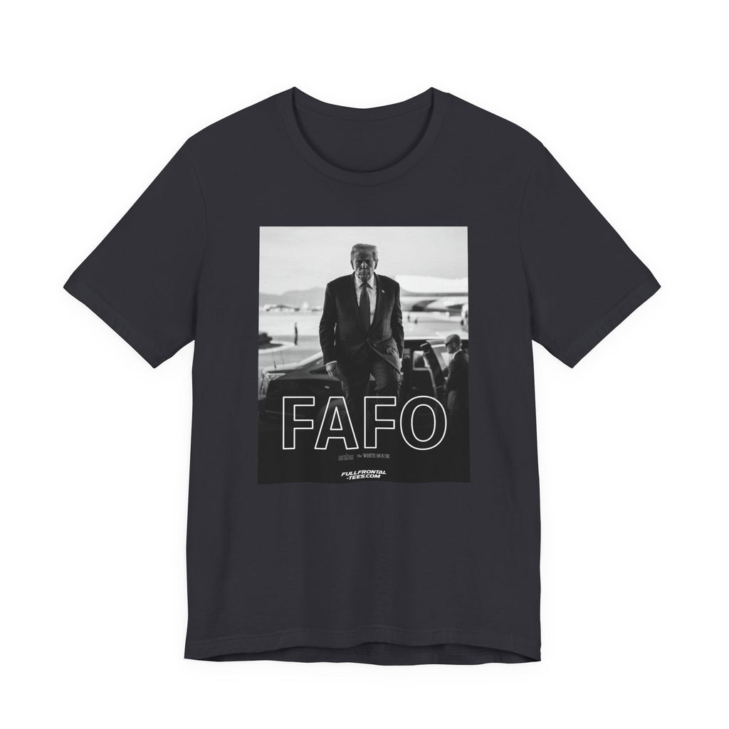FAFO TRUMP Fuck Around Find Out Funny T-Shirt Short Sleeve Dirty Fathers Day Gift