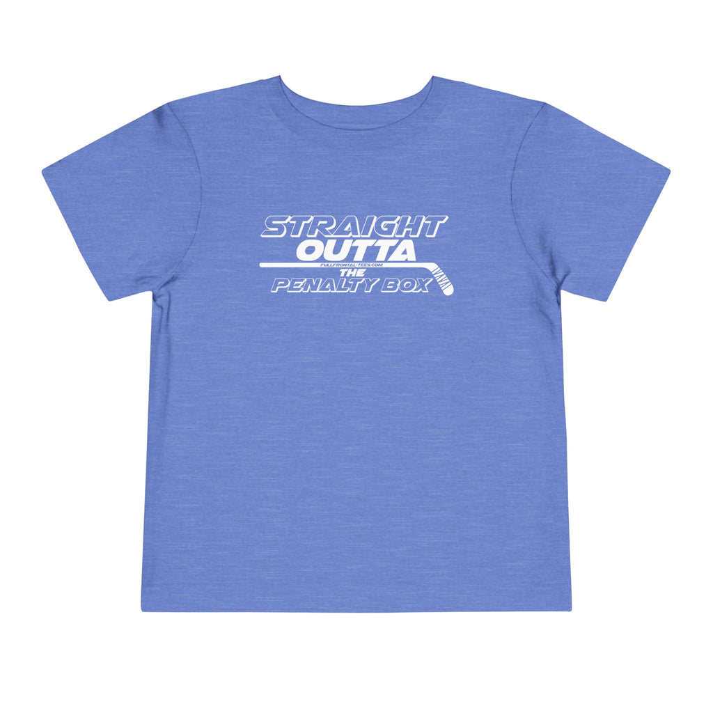 Straight Outta the Penalty Box Toddler Funny Hockey Tee Short Sleeve Shirt