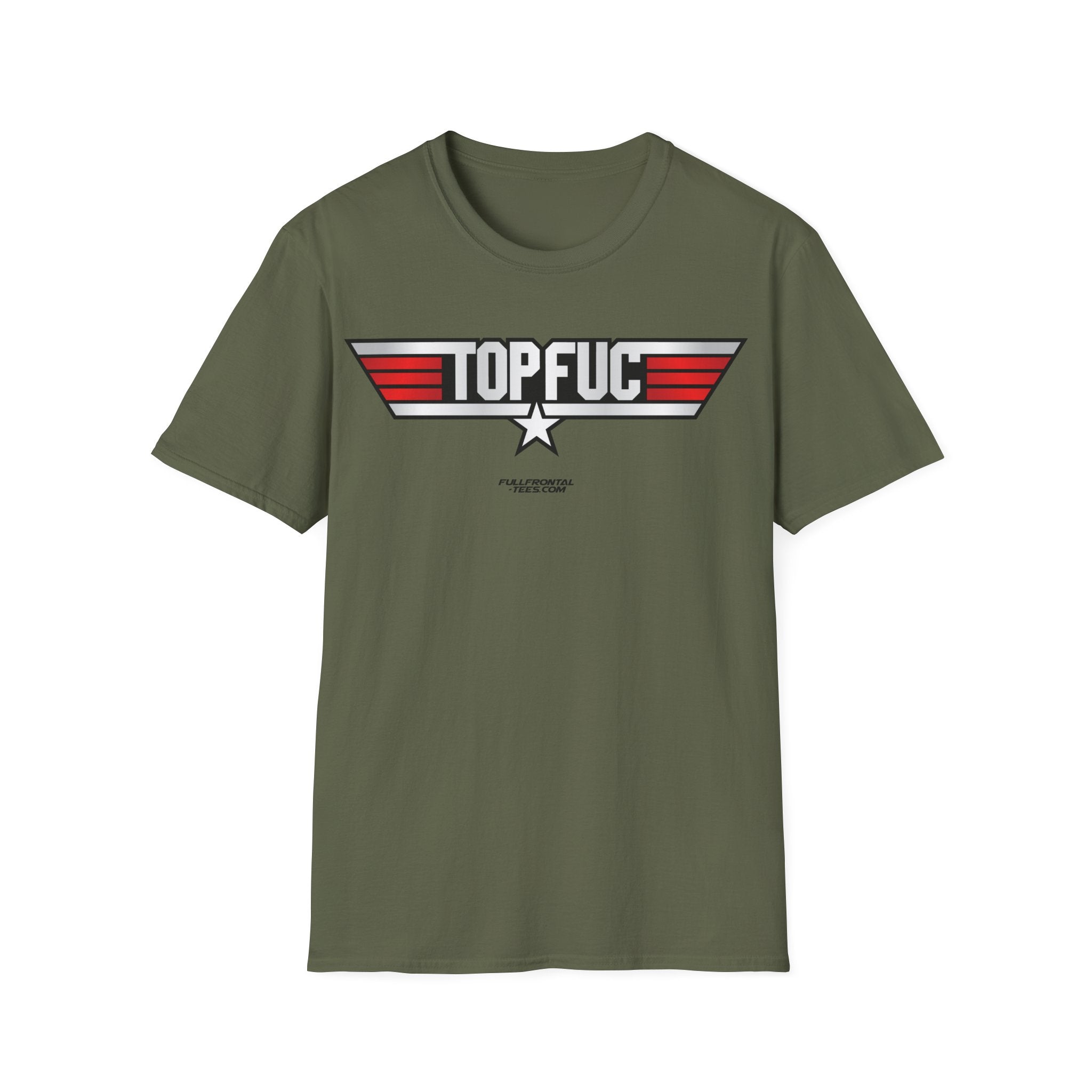 TOP FUC Funny Patriotic TOP GUN Movie Unisex Softstyle T-Shirt