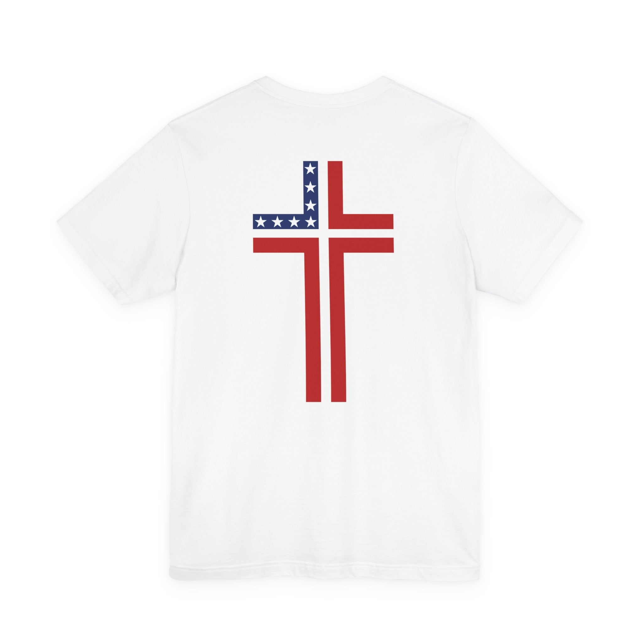 FREEDOM FAITH AMERICAN CROSS God Bless Charlie Kirk RIP Patriotic USA Love  T-Shirt Short Sleeve FullFrontal-Tees.com